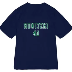 Woman Mitchell & Ness T-Shirts & Tops-Womens N&N Fashion Top Dallas Mavericks Dirk Nowitzki