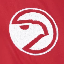 Men Mitchell & Ness Jackets & Outerwear-Womens Puffer Jacket Atlanta Hawks