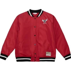 Men Mitchell & Ness Jackets & Outerwear-Womens Puffer Jacket Chicago Bulls