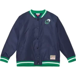Men Mitchell & Ness Jackets & Outerwear-Womens Puffer Jacket Dallas Mavericks