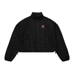 Woman Mitchell & Ness Jackets & Outerwear-Womens Quilted Puffer Jacket New York Knicks