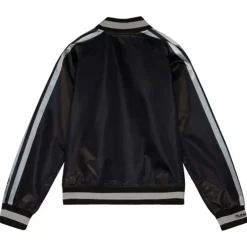 Woman Mitchell & Ness Jackets & Outerwear-Women'S Raglan Satin Jacket Oakland Raiders