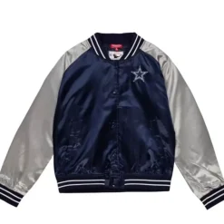 Woman Mitchell & Ness Jackets & Outerwear-Women'S Satin Jacket 2.0 Dallas Cowboys