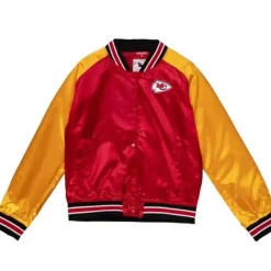 Woman Mitchell & Ness Jackets & Outerwear-Women'S Satin Jacket 2.0 Kansas City Chiefs