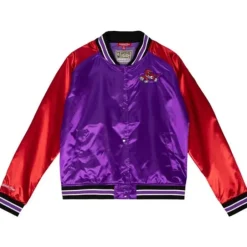 Woman Mitchell & Ness Jackets & Outerwear-Women'S Satin Jacket 2.0 Toronto Raptors