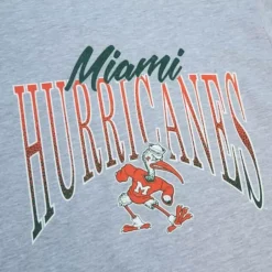 Woman Mitchell & Ness T-Shirts & Tops-Women'S Script Arc Tee University Of Miami