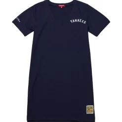 Woman Mitchell & Ness T-Shirts & Tops-Womens Ss Dress New York Yankees