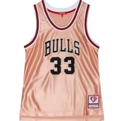 Mitchell & Ness Nba Swingman-Womens 75Th Anniversary Rose Gold Swingman Scottie Pippen Chicago Bulls 1997-98 Jersey