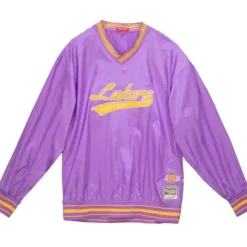 Woman Mitchell & Ness T-Shirts & Tops-Women'S V-Neck Pullover Los Angeles Lakers