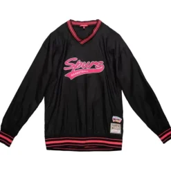 Woman Mitchell & Ness T-Shirts & Tops-Women'S V-Neck Pullover San Antonio Spurs