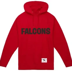 Men Mitchell & Ness Hoodies & Sweatshirts-Wordmark 1 Hoodie Atlanta Falcons