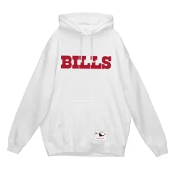 Men Mitchell & Ness Hoodies & Sweatshirts-Wordmark 1 Hoodie Buffalo Bills