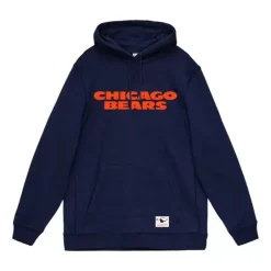 Men Mitchell & Ness Hoodies & Sweatshirts-Wordmark 1 Hoodie Chicago Bears
