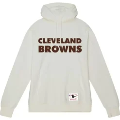 Men Mitchell & Ness Hoodies & Sweatshirts-Wordmark 1 Hoodie Cleveland Browns