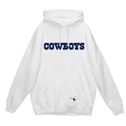 Men Mitchell & Ness Hoodies & Sweatshirts-Wordmark 1 Hoodie Dallas Cowboys