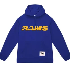 Men Mitchell & Ness Hoodies & Sweatshirts-Wordmark 2 Hoodie Los Angeles Rams