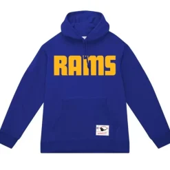 Men Mitchell & Ness Hoodies & Sweatshirts-Wordmark 1 Hoodie Los Angeles Rams