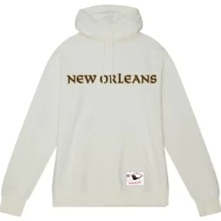 Men Mitchell & Ness Hoodies & Sweatshirts-Wordmark 1 Hoodie New Orleans Saints
