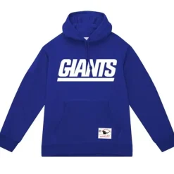 Men Mitchell & Ness Hoodies & Sweatshirts-Wordmark 1 Hoodie New York Giants