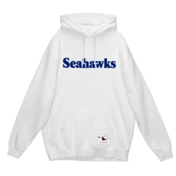 Men Mitchell & Ness Hoodies & Sweatshirts-Wordmark 1 Hoodie Seattle Seahawks